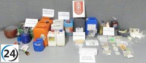 Atrapados en Tafalla y Noáin por contrabando de drogas.