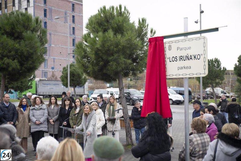 Polémico reconocimiento en Pamplona: El parque de Azpilagaña Sur es dedicado a Los Iruña'ko, atravesando el río Sadar.