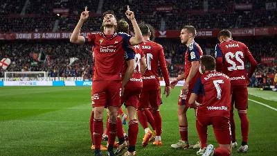 Victoria de Osasuna en el partido contra el Sevilla FC